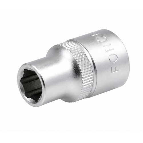 Головка торцева коротка 6-гранна 5/16",квадрат 3/8",довжина 28мм. FORCE 5355.16 F