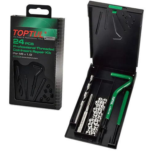 Набор для восстановления резьбы (М6×1.0). TOPTUL JGEW2402