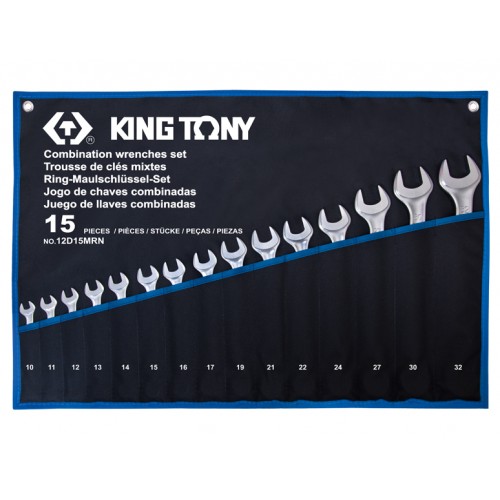 Набор ключей комбинированных 15шт. (10-32 мм) KING TONY