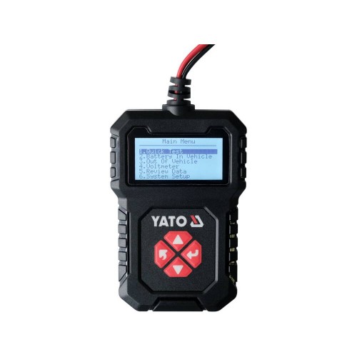 Тестер электронный для аккумуляторов 12 В с LED цифровым дисплеем YATO YT-83114
