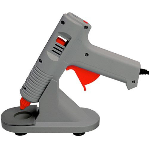 Клеевой пистолет с регулировкой температуры 100Вт,220В,с подставкой. MATRIX 930105