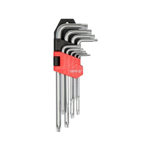 Набор шестигранников TORX с отверстием T10 - T50, 9 шт. YT-0511 YATO