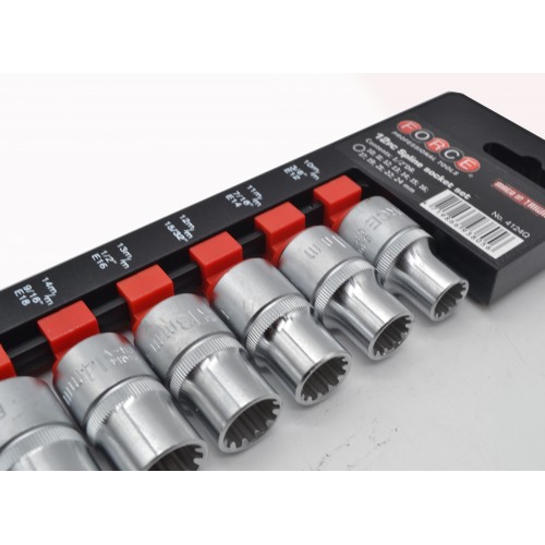 Набор головок SPLINE 1/2" 10-24мм 12ед. FORCE 4124Q F