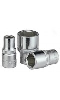Головка торцевая короткая 6-гранная,квадрат 1/4", 4мм. FORCE 52504 F