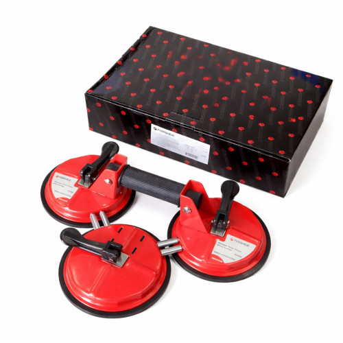 Съёмник стекла вакуумный тройной,алюминиевый с присосками 145мм. FRSG F-63406