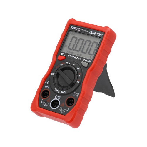 Мультиметр YATO с функцией TRUE RMS с диапазоном 4000 от 2х1,5V; AA YT-730894