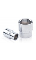 Головка торцевая 6-гранная,квадрат 3/8", 22мм, длина 30мм. TOPTUL BAEA1222
