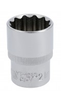 Головка торцева коротка 1/2",12-гранна, 21мм. YATO YT-1283