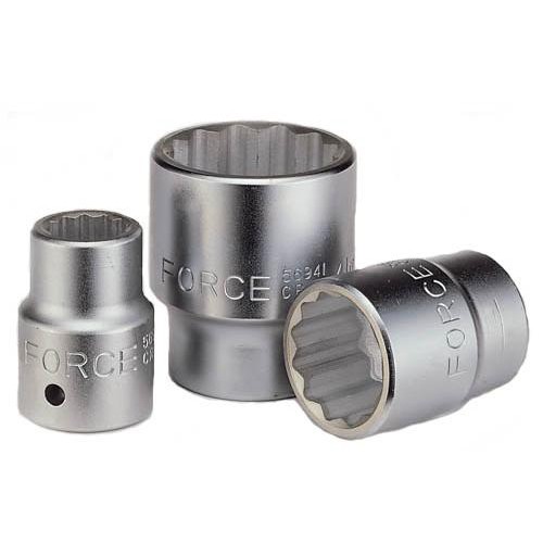 Головка торцевая 3/4",12-гранная, 37мм, длина 58мм. FORCE 56937 F
