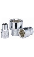 Головка торцевая 12-гранная,квадрат 1/4",9мм, длина 25мм. FORCE 52909 F
