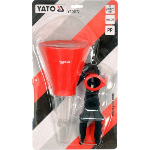 Лейка для моторного масла универсальная с держателем YATO , Ø= 125/20 мм YATO YT-06972