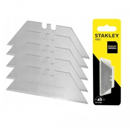 Лезвие сменное трапецевидное STANLEY : M= 62 x 0,65 мм. (5шт) 0-11-921