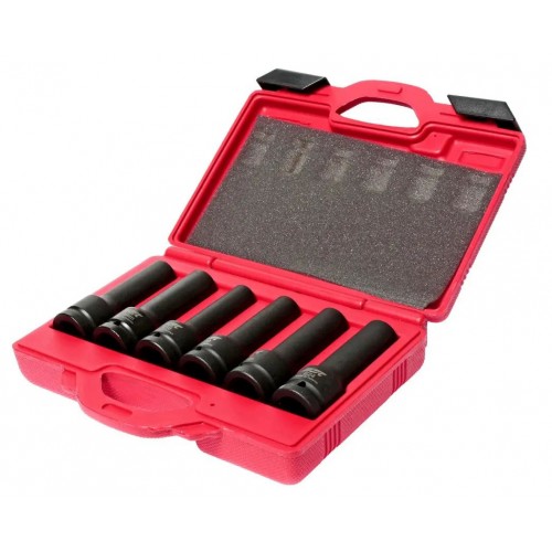 Набір ударних головок TORX та 12-гранних 3/4" (E18–E24; 17,19мм), довжина 110мм,6 предметів. J606E JTC