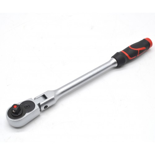 Трещотка 3/8" 24 зубца 260 мм. с шарниром 802318 FORCE