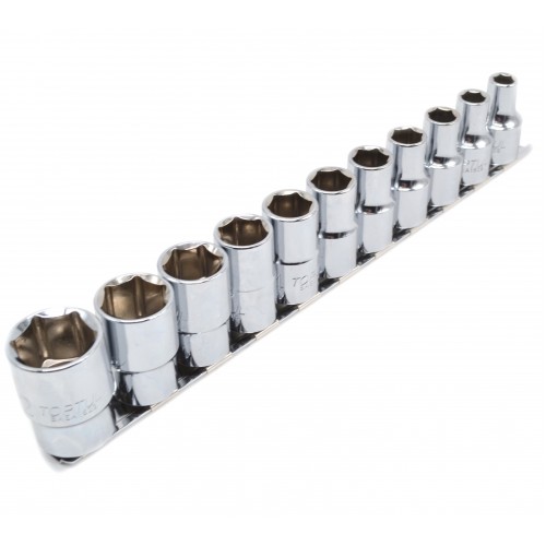 Набор головок 1/2" 11ед. 8~15,17,19,22мм (на планке) TOPTUL GAAQ1601U