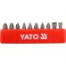 Набор бит SL.PH.PZ. 1/4" в кассете, длина: 25мм, 10шт YATO
