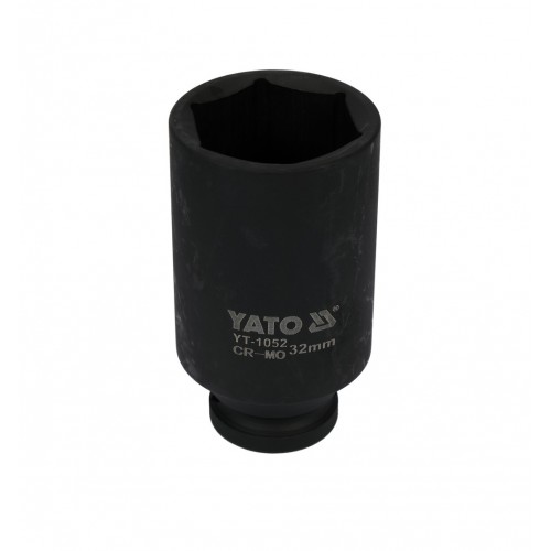 Головка торцевая ударная глубокая 1/2",6-гранная, 32мм, длина 78мм. YATO YT-1052