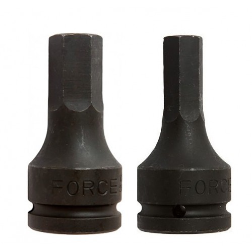 Головка-бита 3/4" (HEX) цельная, ударная 14 мм, L=90 мм FORCE 2649014 F