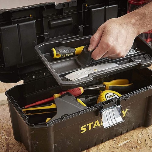 Ящик для инструмента STANLEY : 16" (406x205x195 мм), пластиковый, металлическая защелка, (STST1-75518)