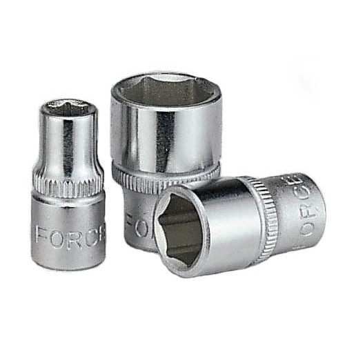 Головки торцеві короткі 6-гранні,квадрат 1/4". FORCE 52506 F Series