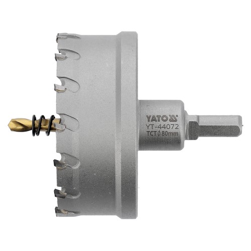 Сверло коронка по металлу TCT Ø80 x103 мм, YATO YT-44072
