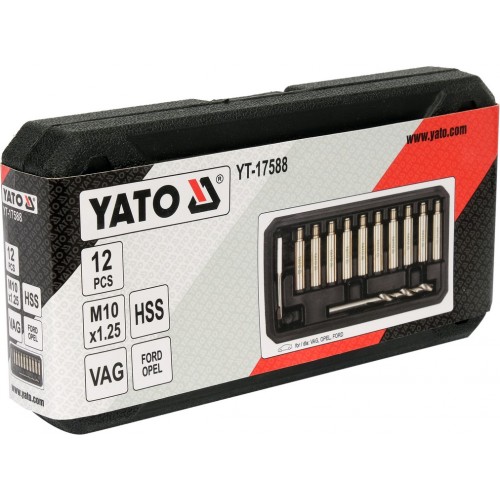 Набір для ремонту гальмівних супортів направляючих M10x1,25 мм YATO YT-17588