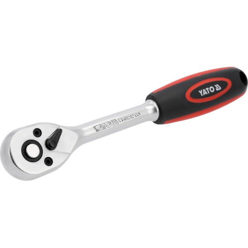 Тріскачка YATO : квадрат 3/8", L= 210 мм, 90зубців YT-03242