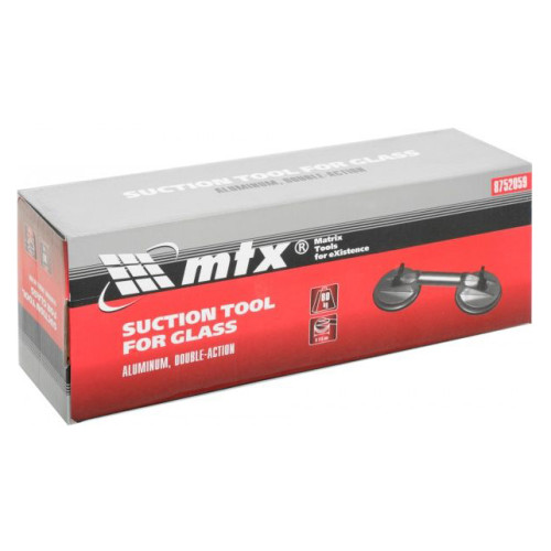 Склодомкрат алюмінієвий,вакуумний подвійний 80кг,115мм. MATRIX 8752059