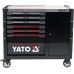 Шкаф-тележка для инструментов YATO с 7 ящиками и шкафом, 1100х 990х 480 мм