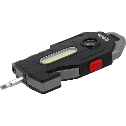 Фонарь диодный многофункциональный 6в1 YATO аккумуляторный Li-Ion 3.7V 350 mA, 8 режимов YT-085609