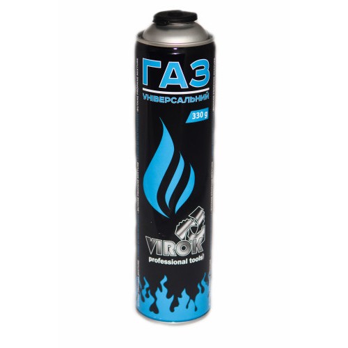 Баллон газовый 1-разовый VIROK с резьбой (7/16) 330g/562ml. (E417) 44V153