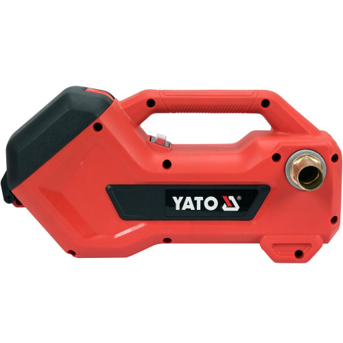 Насос аккумуляторный для воды и масла YATO: Li-Ion18В,380Вт,1800л/ч,3000 мА·ч,высота 22м. YT-85290
