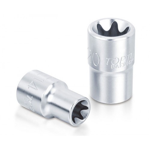 Головка торцевая TORX E14,квадрат 1/2", длина 38мм. TOPTUL BAED1614