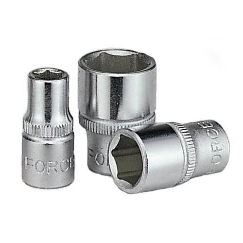 Головка торцевая короткая 6-гранная,квадрат 1/4", 9мм, длина 25мм. FORCE 52509 F