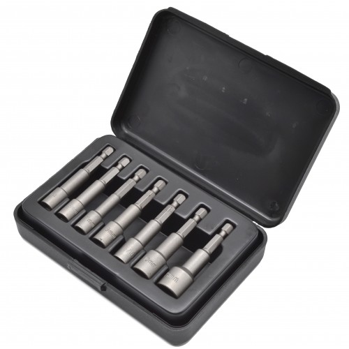 Набор головок для шуруповерта 6, 7, 8, 10, 13, 1/4", 3/8" 7од. 96-2607 WP Whirlpower