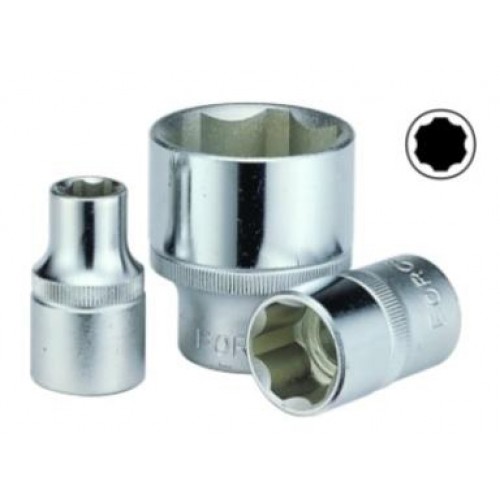 Головка торцева Surface Drive 12мм,квадрат 3/8", довжина 28мм. FORCE 53712 F