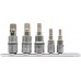 Набор головок M5-M12 с квадратом 1/4" + 3/8" со вставкой SPLINE 5 предметов YATO YT-04360