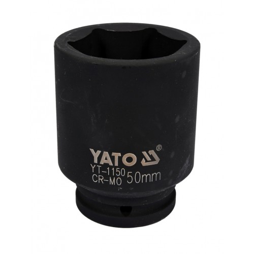 Головка торцевая ударная глубокая 3/4",6-гранная,50мм, длина 90мм. YATO YT-1150