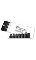 Набір ударних головок 1/2",E10-E24, зовнішній TORX,7 предметів. TOPTUL GDAG0701