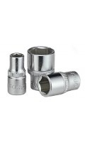 Головка торцевая короткая 6-гранная,квадрат 1/4", 6мм, длина 25мм. FORCE 52506 F