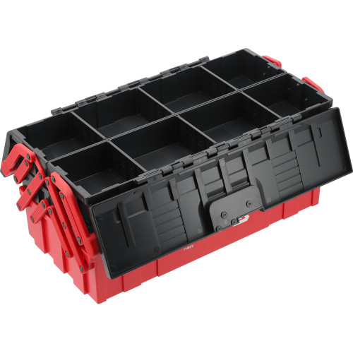 Ящик для інструменту розсувний YATO з 5 лотками, пластиковий 460×265×208 мм (YT-08978)