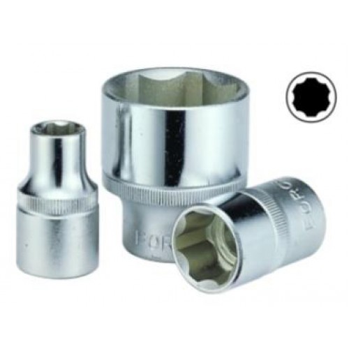 Головка торцевая 3/8",Surface Drive, размер 18мм, длина 30мм. FORCE 53718 F
