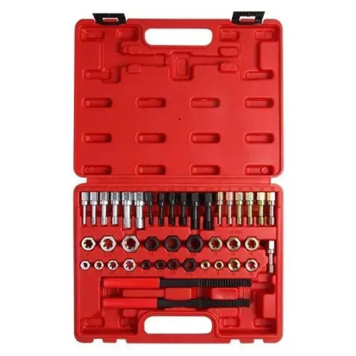 Набор для восстановления дюймовой и метрической резьбы (М6–М12),48ед. VIKTEC VT01071B