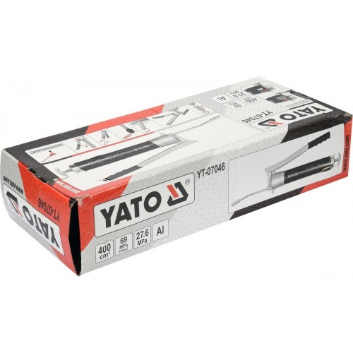 Шприц для смазки под выскоим давлением 69 MPa. YATO, 400 см³, YT-07046