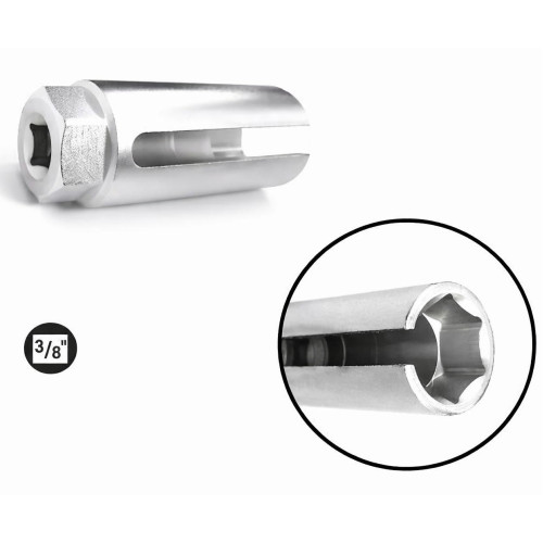 Ключ для лямбда-зонда 22мм,3/8",паз 8мм. Quatros QS20625A