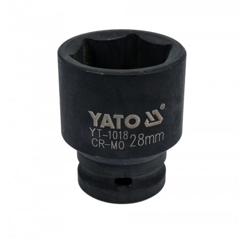 Головка торцевая ударная 1/2",6-гранная,28мм, длина 48мм. YATO YT-1018