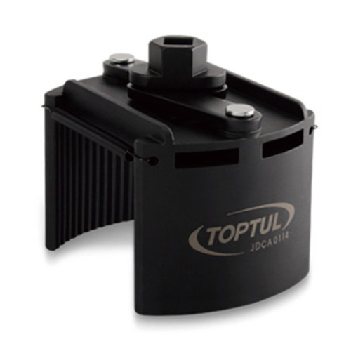 Знімач масляного фільтра, універсальний 115–140мм,квадрат 1/2" або під ключ 24мм. TOPTUL JDCA0114