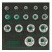 Набір головок Torx Plus EPR для Tesla 1/4",3/8",1/2" (6EPR–32EPR),16 предметів. TOPTUL GABF1601