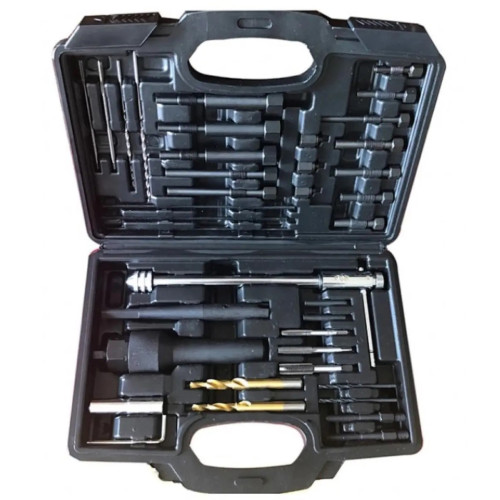 Набор для снятия свечей накаливания и реставрации резьбы. VIKTEC VT01552B