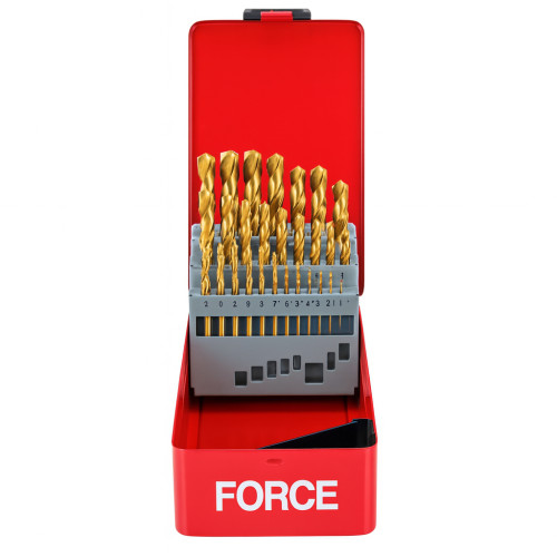 Набір свердел 1-13мм. кобальтові HSS + CO 25шт. 924U1 F FORCE